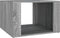 vidaXL - Nachtkastje - 57x55x36 - cm - bewerkt - hout - grijs - sonoma - eikenkleurig