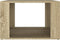 vidaXL - Nachtkastje - 57x55x36 - cm - bewerkt - hout - sonoma - eikenkleurig