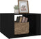 vidaXL - Nachtkastje - 57x55x36 - cm - bewerkt - hout - zwart