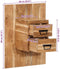vidaXL - Nachtkastje - 60x32x80 - cm - massief - acaciahout