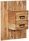 vidaXL - Nachtkastje - 60x32x80 - cm - massief - acaciahout