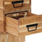 vidaXL - Nachtkastje - 60x32x80 - cm - massief - acaciahout