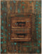 vidaXL - Nachtkastje - 60x32x80 - cm - massief - gerecycled - hout - meerkleurig