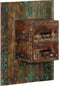 vidaXL - Nachtkastje - 60x32x80 - cm - massief - gerecycled - hout - meerkleurig