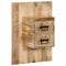 vidaXL - Nachtkastje - 60x32x80 - cm - massief - ruw - mangohout
