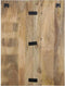 vidaXL - Nachtkastje - 60x32x80 - cm - massief - ruw - mangohout