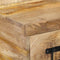 vidaXL - Nachtkastje - 60x32x80 - cm - massief - ruw - mangohout