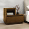 vidaXL - Nachtkastje - 60x34x51 - cm - massief - grenenhout - honingbruin