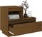 vidaXL - Nachtkastje - 60x34x51 - cm - massief - grenenhout - honingbruin