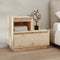 vidaXL - Nachtkastje - 60x34x51 - cm - massief - grenenhout