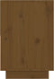 vidaXL - Nachtkastje - 60x34x51 - cm - massief - grenenhout - honingbruin