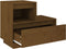 vidaXL - Nachtkastje - 60x34x51 - cm - massief - grenenhout - honingbruin