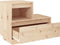 vidaXL - Nachtkastje - 60x34x51 - cm - massief - grenenhout