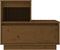 vidaXL - Nachtkastje - 60x34x51 - cm - massief - grenenhout - honingbruin