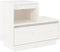 vidaXL - Nachtkastje - 60x34x51 - cm - massief - grenenhout - wit