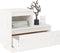 vidaXL - Nachtkastje - 60x34x51 - cm - massief - grenenhout - wit