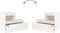 vidaXL - Nachtkastje - 60x34x51 - cm - massief - grenenhout - wit