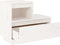 vidaXL - Nachtkastje - 60x34x51 - cm - massief - grenenhout - wit
