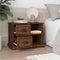 vidaXL - Nachtkastje - 60x35,5x45 - cm - bruin - eikenkleur
