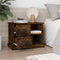 vidaXL - Nachtkastje - 60x35,5x45 - cm - gerookt - eikenkleurig