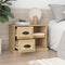 vidaXL - Nachtkastje - 60x35,5x45 - cm - sonoma - eikenkleurig