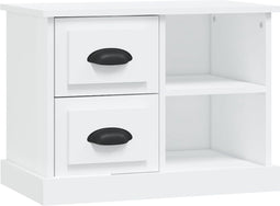 vidaXL - Nachtkastje - 60x35,5x45 - cm - wit