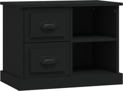 vidaXL - Nachtkastje - 60x35,5x45 - cm - zwart