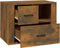 vidaXL - Nachtkastje - 60x36x45 - cm - bewerkt - hout - gerookt - eikenkleurig
