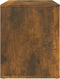 vidaXL - Nachtkastje - 60x36x45 - cm - bewerkt - hout - gerookt - eikenkleurig