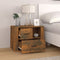 vidaXL - Nachtkastje - 60x36x45 - cm - bewerkt - hout - gerookt - eikenkleurig