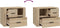 vidaXL - Nachtkastje - 60x36x45 - cm - bewerkt - hout - sonoma - eikenkleurig