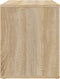 vidaXL - Nachtkastje - 60x36x45 - cm - bewerkt - hout - sonoma - eikenkleurig