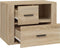 vidaXL - Nachtkastje - 60x36x45 - cm - bewerkt - hout - sonoma - eikenkleurig