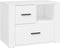vidaXL - Nachtkastje - 60x36x45 - cm - bewerkt - hout - wit