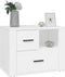 vidaXL - Nachtkastje - 60x36x45 - cm - bewerkt - hout - wit