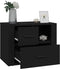 vidaXL - Nachtkastje - 60x36x45 - cm - bewerkt - hout - zwart