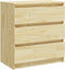 vidaXL - Nachtkastje - 60x36x64 - cm - massief - grenenhout