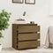 vidaXL - Nachtkastje - 60x36x64 - cm - massief - grenenhout - honingbruin