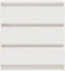 vidaXL - Nachtkastje - 60x36x64 - cm - massief - grenenhout - wit