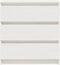 vidaXL - Nachtkastje - 60x36x64 - cm - massief - grenenhout - wit
