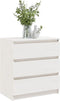 vidaXL - Nachtkastje - 60x36x64 - cm - massief - grenenhout - wit