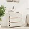 vidaXL - Nachtkastje - 60x36x64 - cm - massief - grenenhout - wit