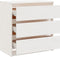 vidaXL - Nachtkastje - 60x36x64 - cm - massief - grenenhout - wit