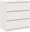 vidaXL - Nachtkastje - 60x36x64 - cm - massief - grenenhout - wit