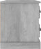 vidaXL - Nachtkastje - 60x39x45 - cm - betongrijs