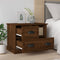 vidaXL - Nachtkastje - 60x39x45 - cm - bruin - eikenkleur