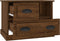 vidaXL - Nachtkastje - 60x39x45 - cm - bruin - eikenkleur