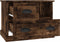 vidaXL - Nachtkastje - 60x39x45 - cm - gerookt - eikenkleurig