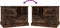vidaXL - Nachtkastje - 60x39x45 - cm - gerookt - eikenkleurig