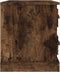 vidaXL - Nachtkastje - 60x39x45 - cm - gerookt - eikenkleurig
